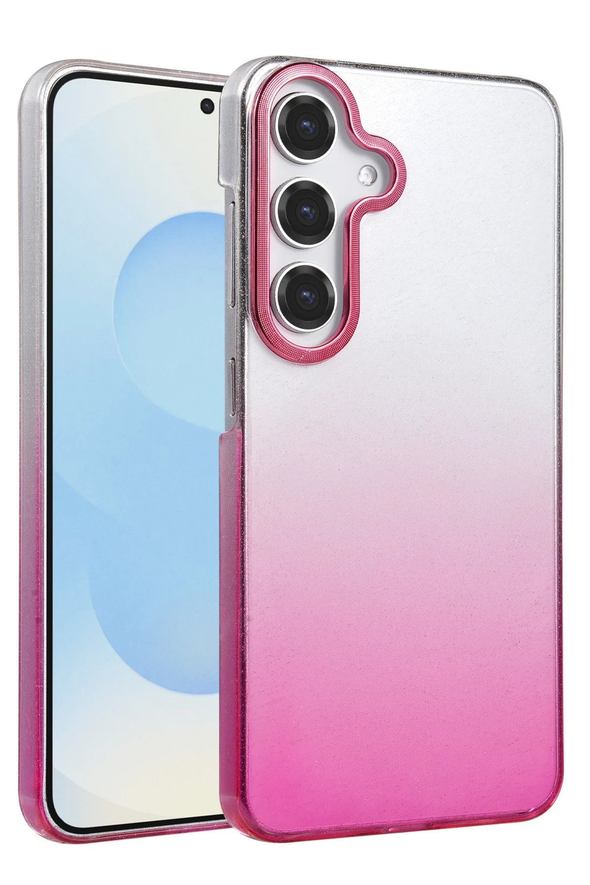 Samsung Galaxy A15 4G Glossy Kapak - Pembe-(5796)