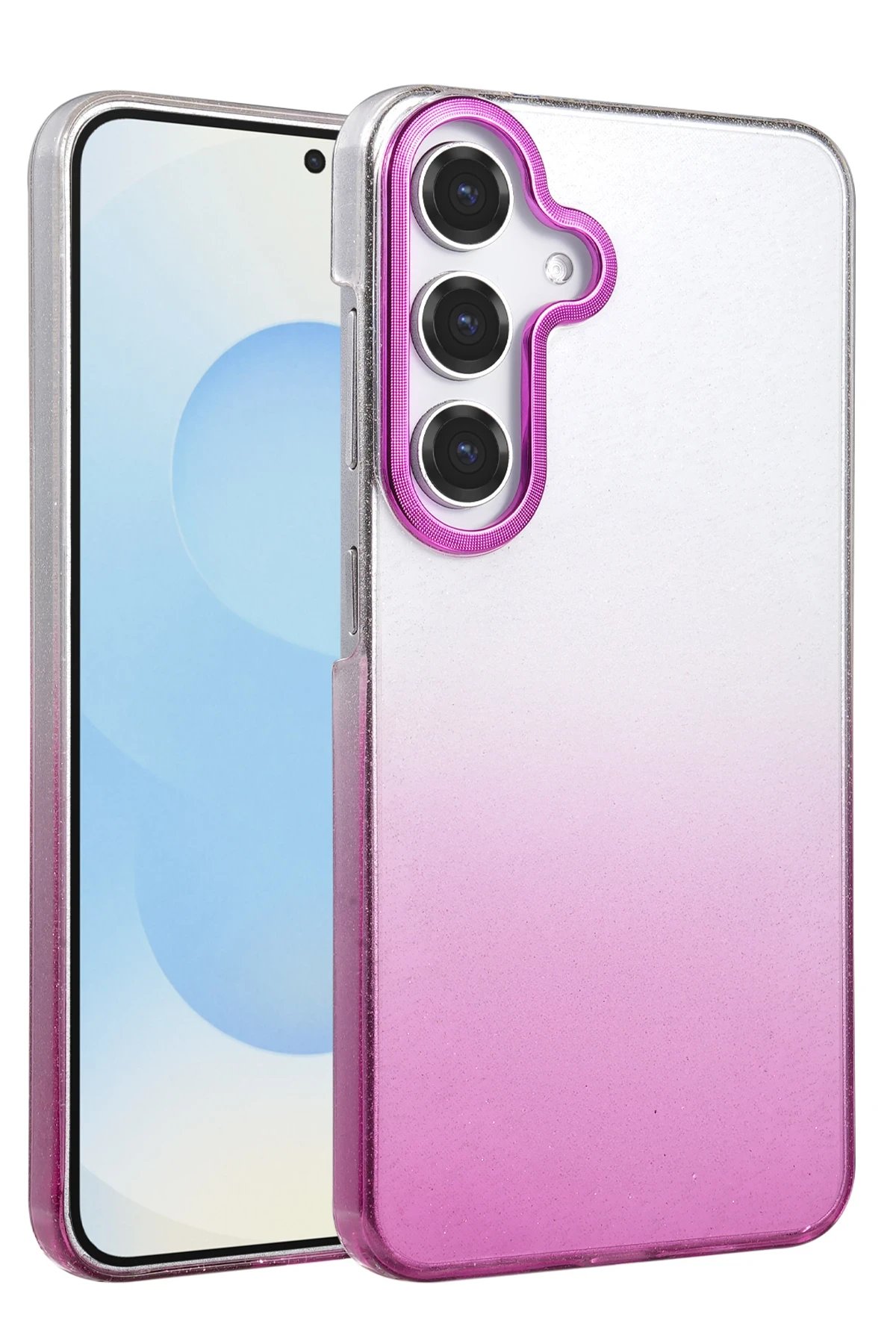 Samsung Galaxy A25 5G Glossy Kapak - Mor-(5796)