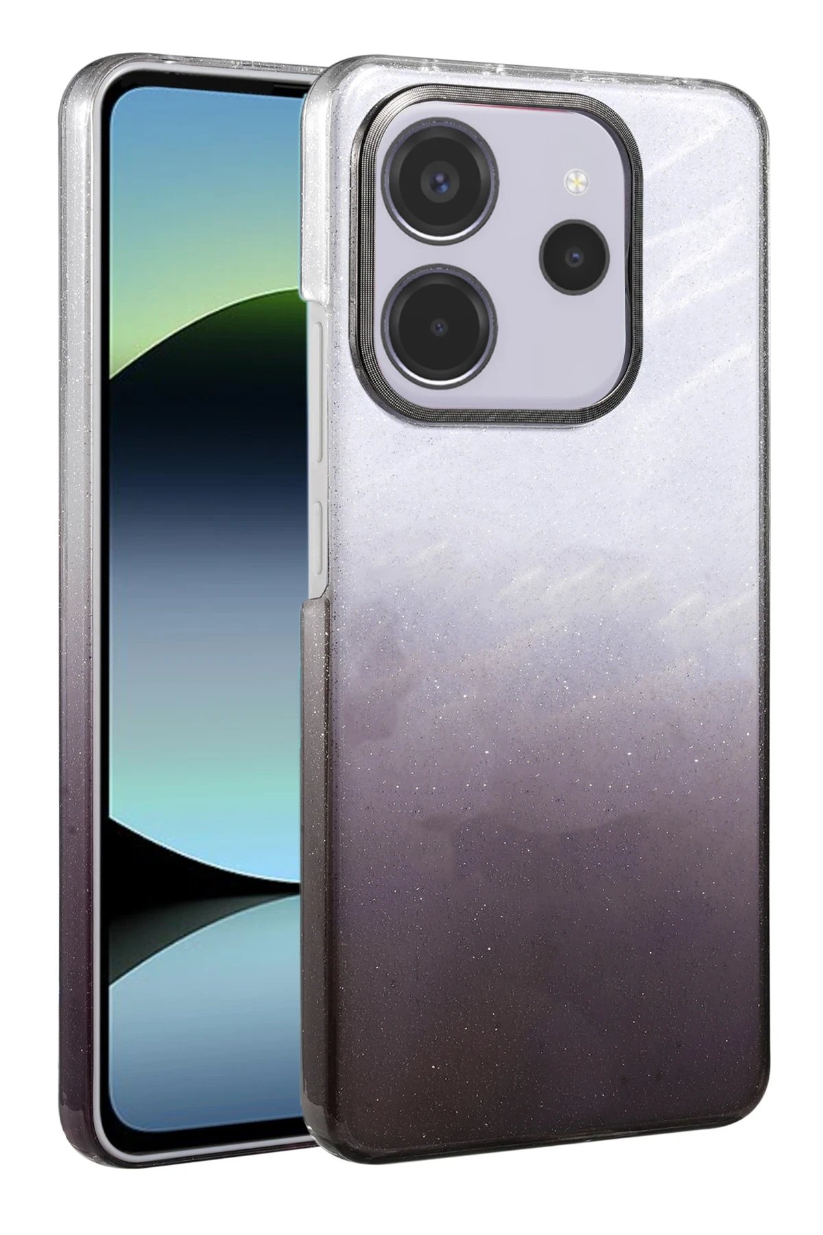 Xiaomi Redmi 12 Glossy Kapak - Siyah-(5796)