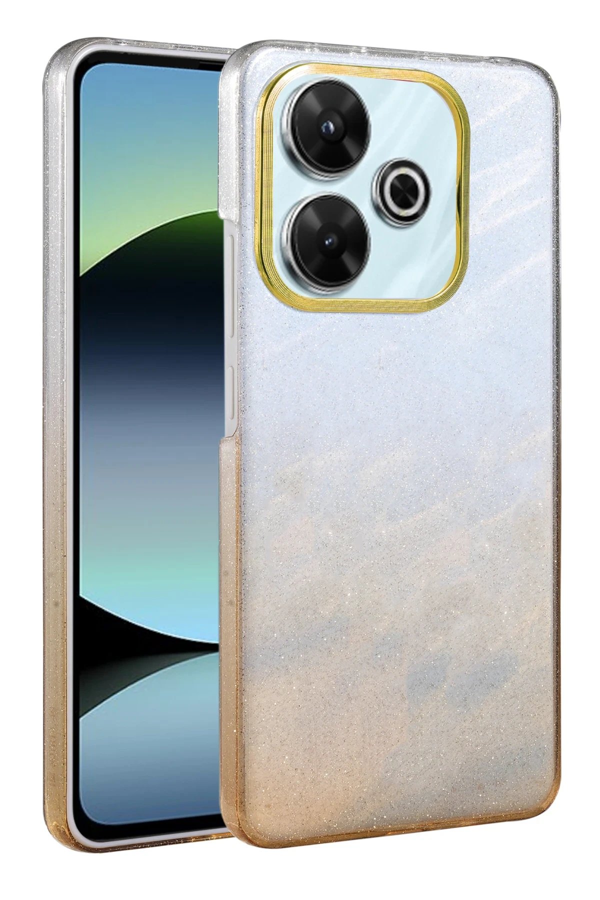 Xiaomi Redmi 13 4G Glossy Kapak - Çöl Titanyum-(5796)