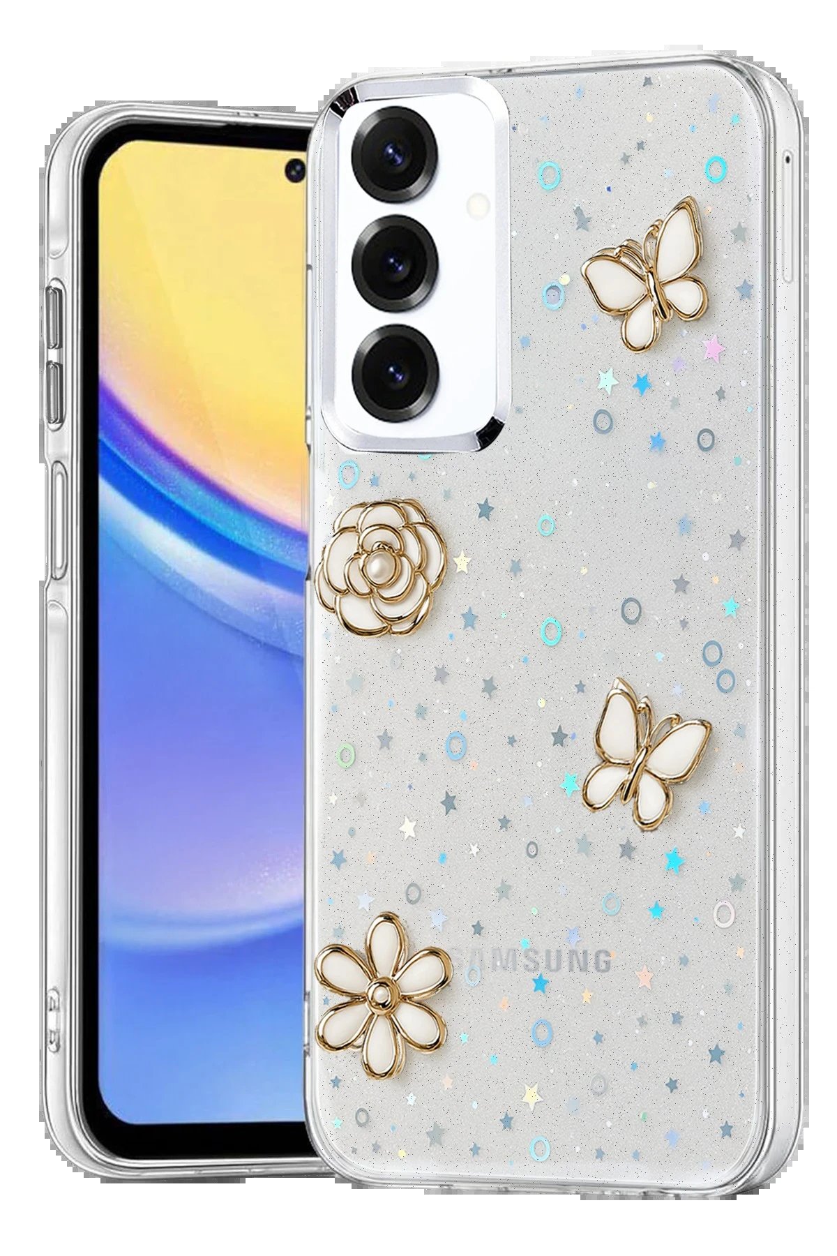 Samsung Galaxy S25 Fiyonk Desenli Kapak - Desen 2-(5796)