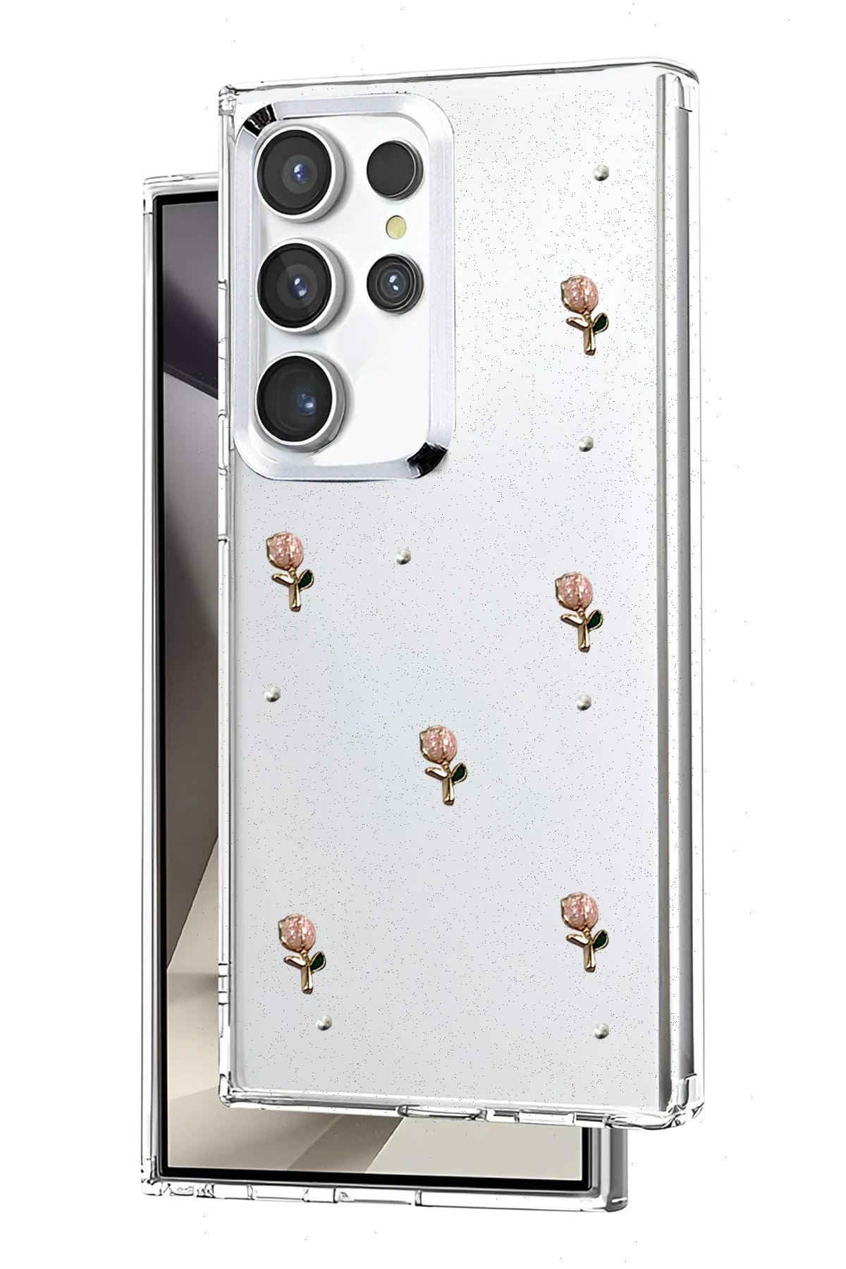 Samsung Galaxy S23 Ultra Fiyonk Desenli Kapak - Desen 5-(5796)