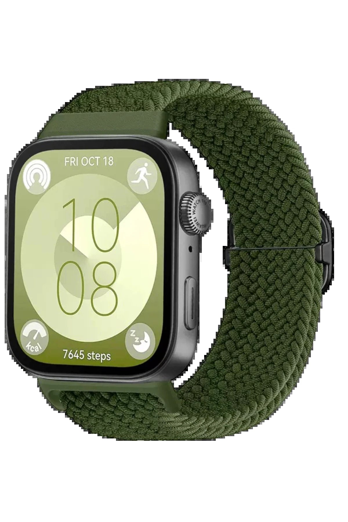 Huawei Fit 4 Star Kordon - Koyu Yeşil-(5796)