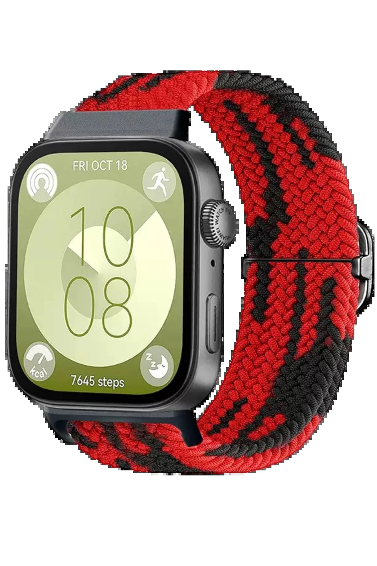 Huawei Fit 4 Star Kordon - Kırmızı-Siyah-(5796)