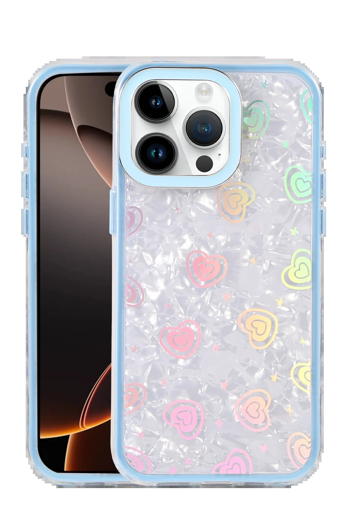 Apple iPhone 14 Pro Max Lumi Desenli Kapak - Yeşil-(5796)