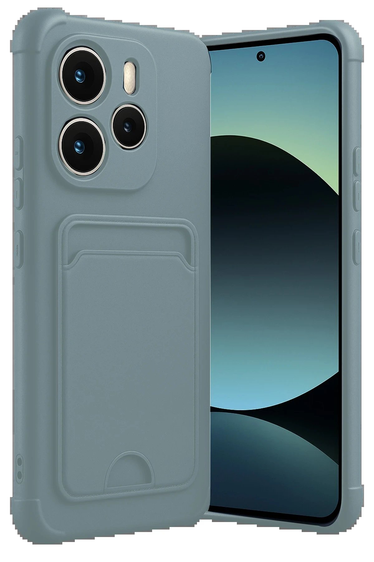 Xiaomi Redmi Note 14 4G Kelvin Kartvizitli Silikon - Açık Yeşil-(5796)