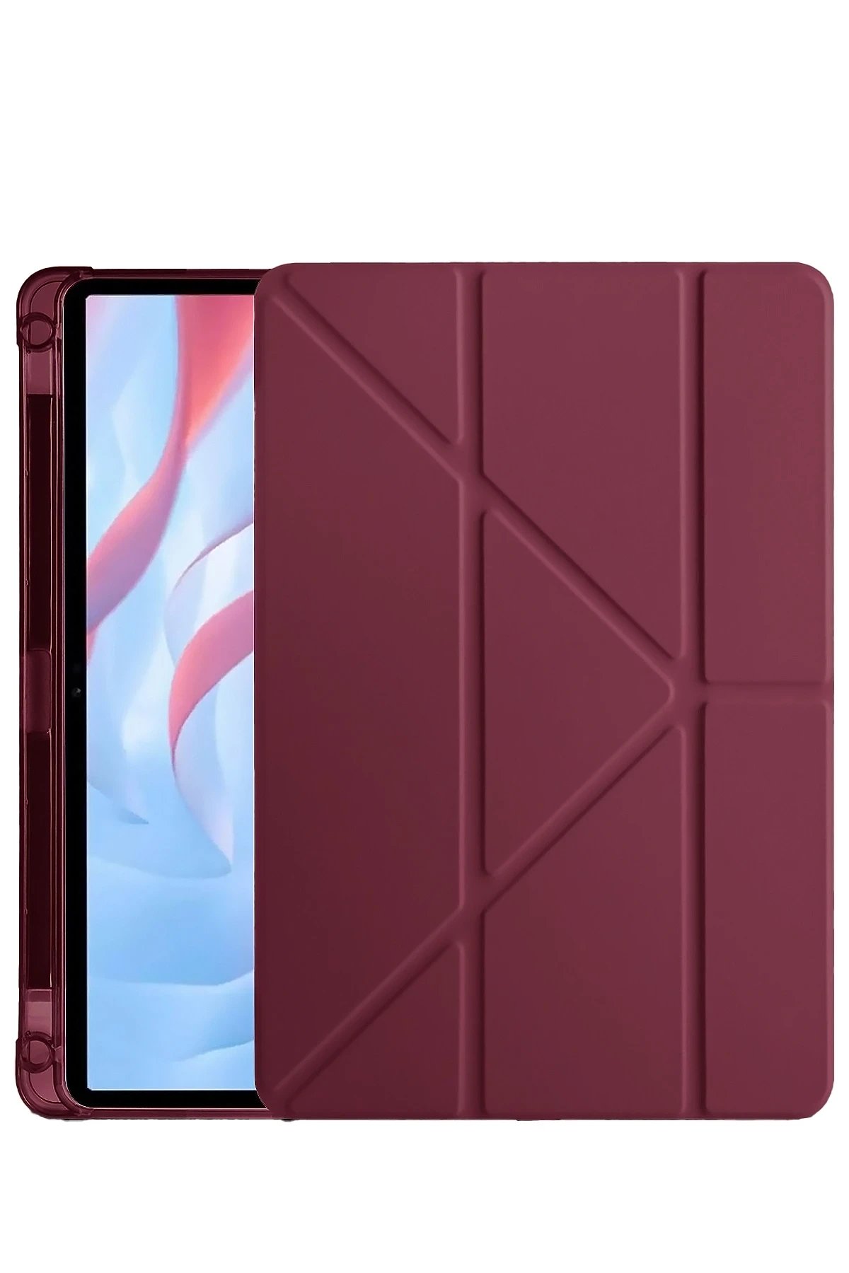 Huawei Honor Pad X9A Kalemlikli Mars Tablet Kılıfı - Mor-(5796)