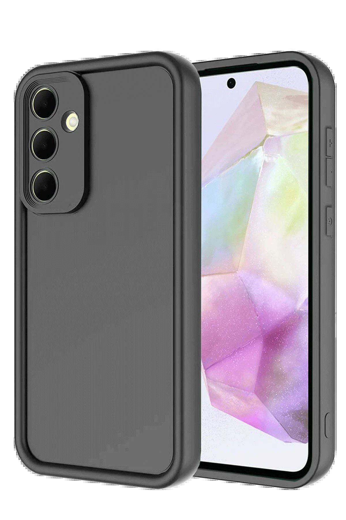 Samsung Galaxy A36 Kılıf Viera Silikon - Gri-(5796)