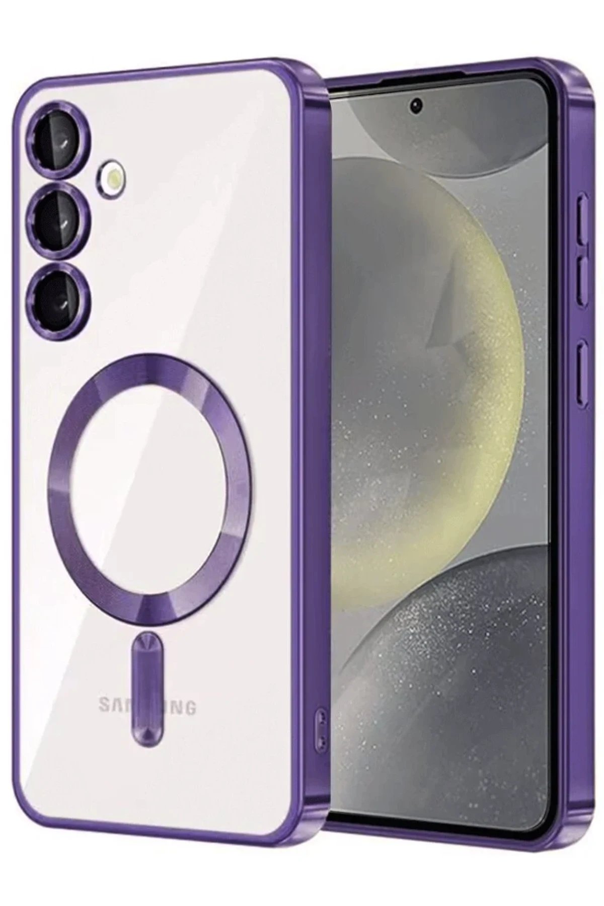 Samsung Galaxy A16 5G Kross Magneticsafe Kapak - Mor-(5796)