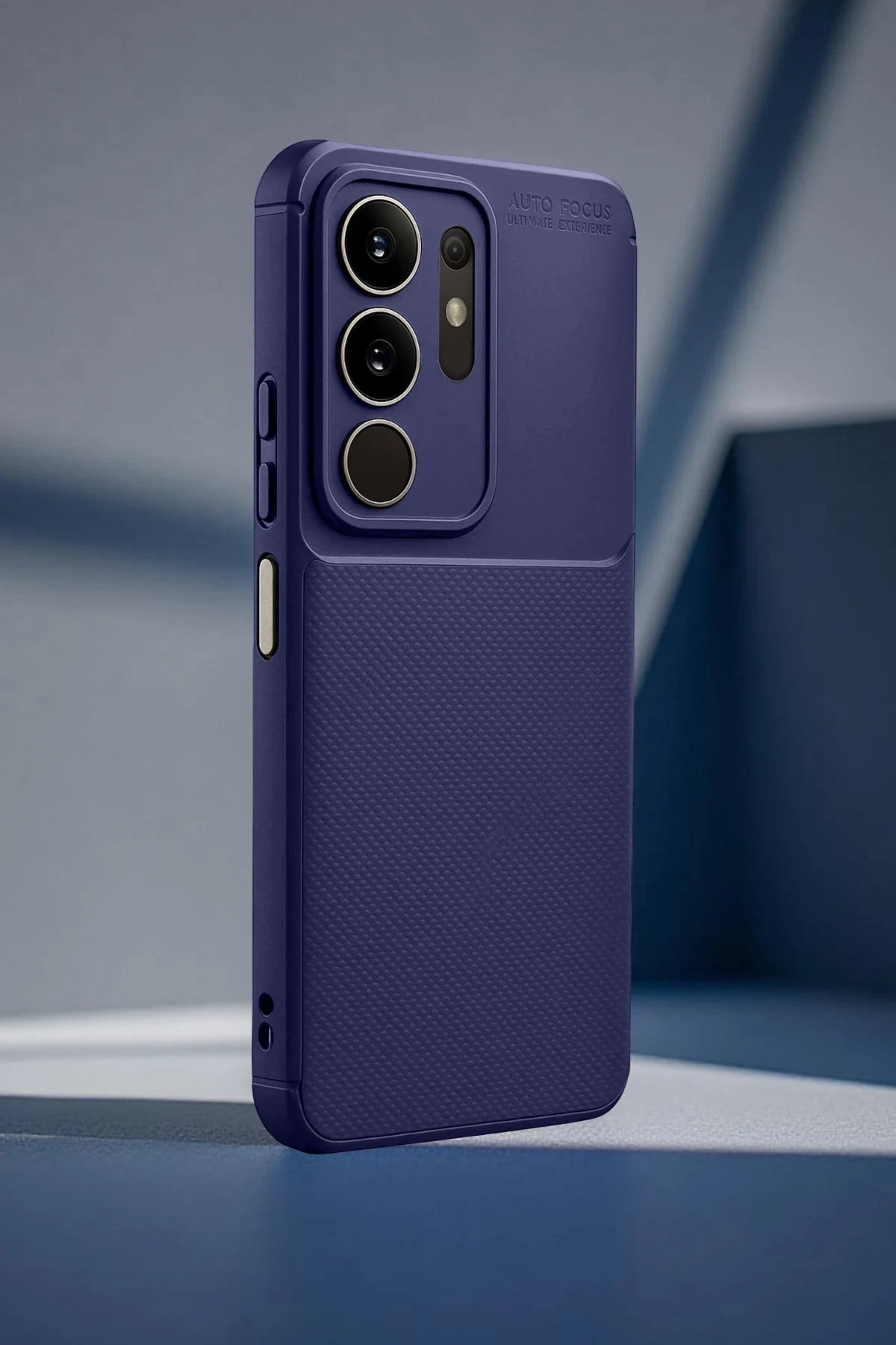 Vivo Y29S Auto Focus Karbon Kapak - Lacivert-(5796)