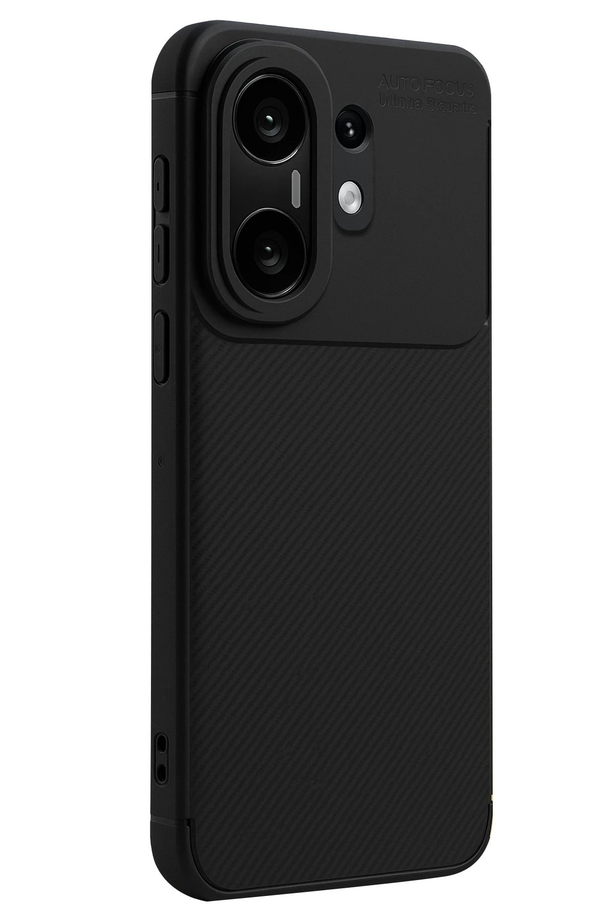 Vivo X200 FE Auto Focus Karbon Kapak - Siyah-(5796)