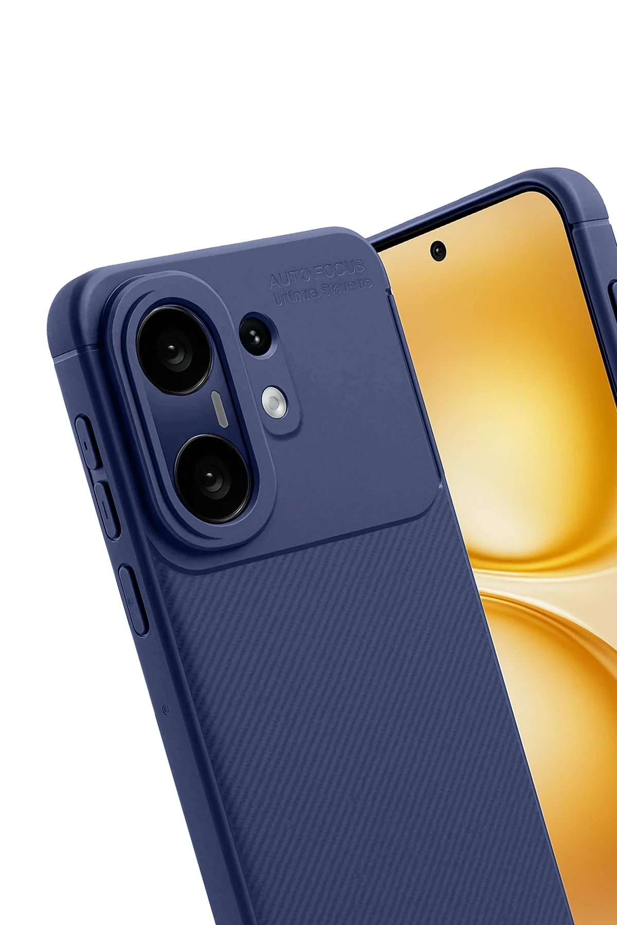 Vivo X200 FE Auto Focus Karbon Kapak - Lacivert-(5796)