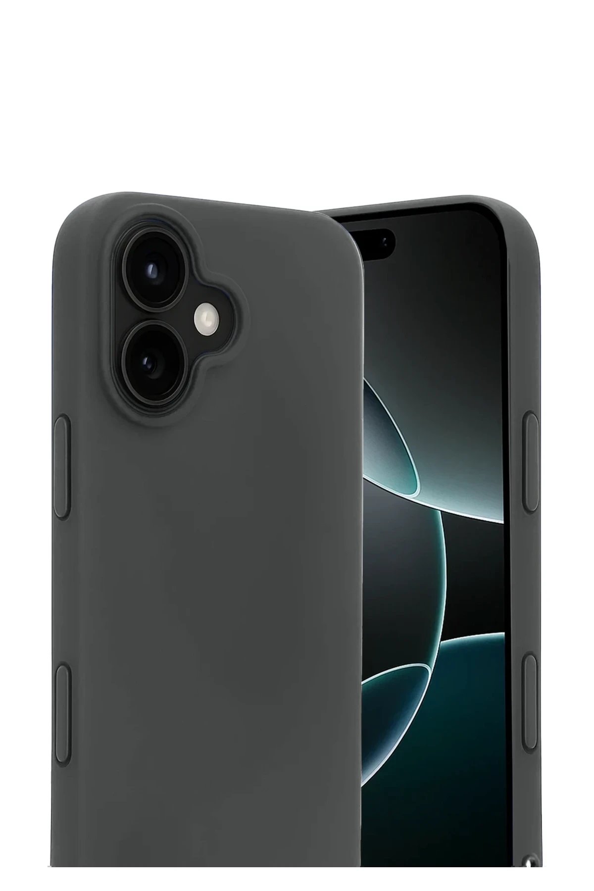 Apple iPhone 17 First Silikon - Gri-(5796)