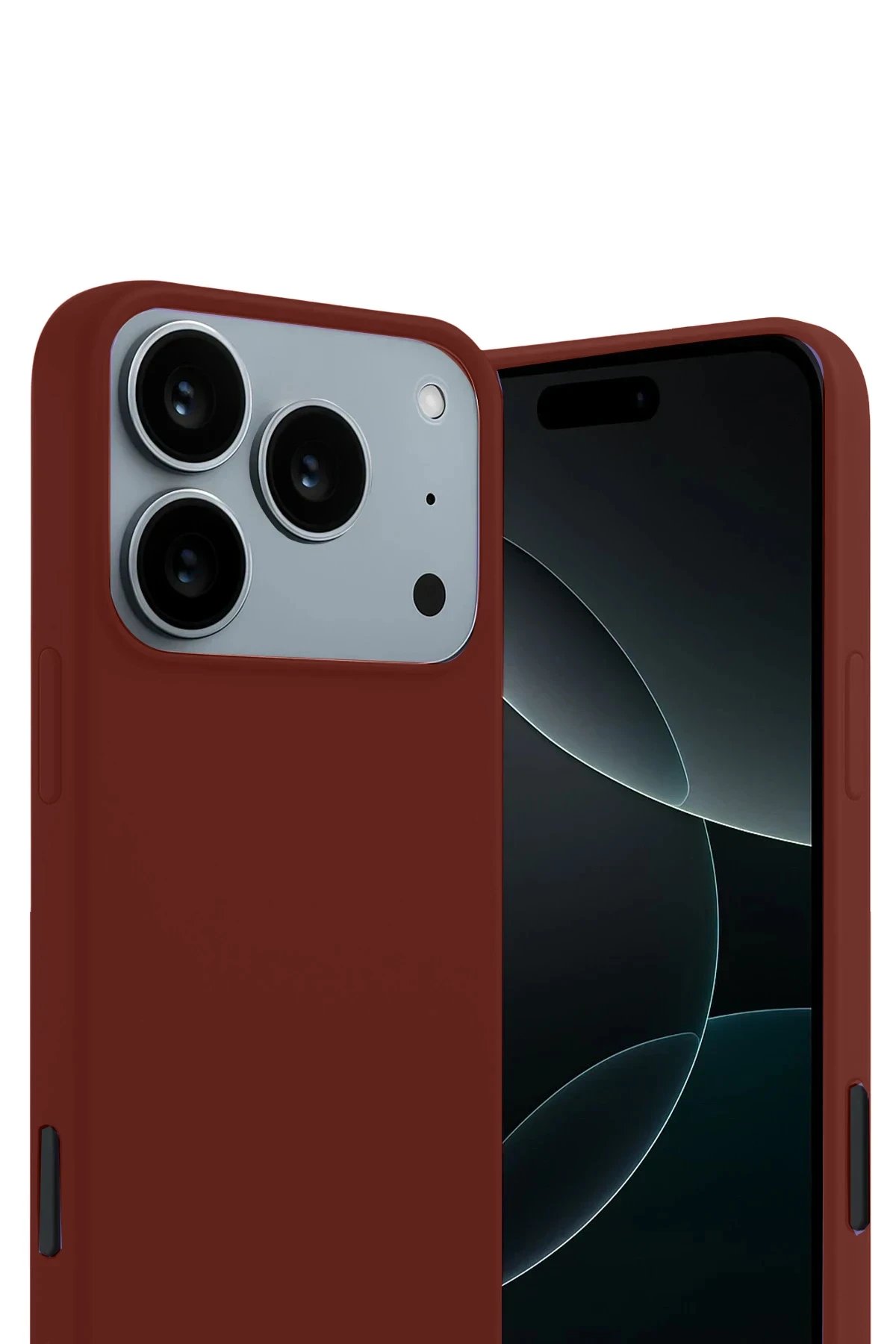 Apple iPhone 17 Pro First Silikon - Bordo-(5796)