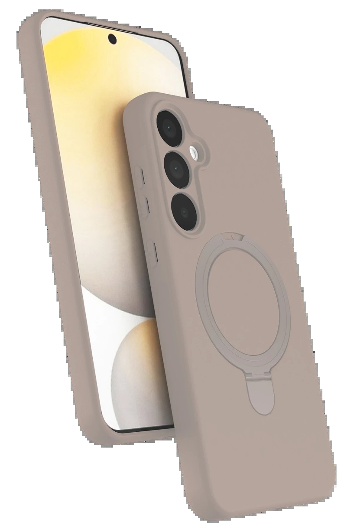 Samsung Galaxy A25 5G Regal Magsafe Standlı Kapak - Çöl Titanyum-(5796)