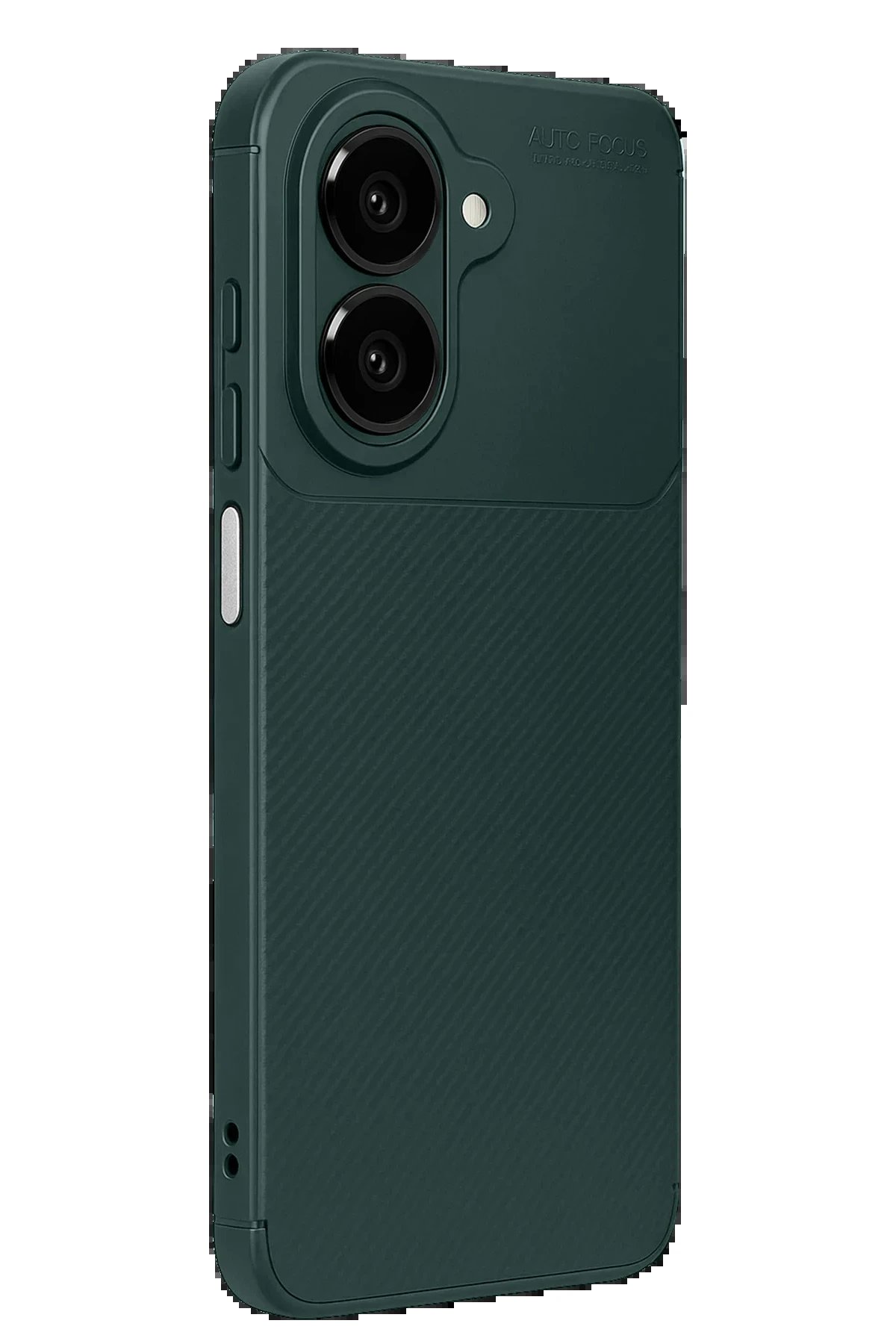 Samsung Galaxy A07 Auto Focus Karbon Kapak - Koyu Yeşil-(5796)