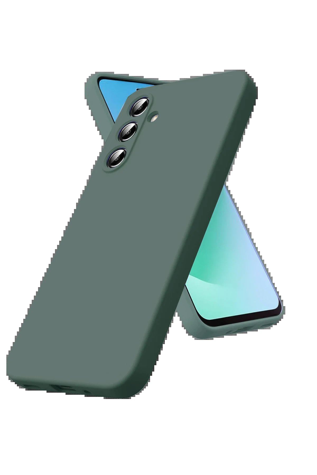 Samsung Galaxy A17 5G First Silikon - Koyu Yeşil-(5796)